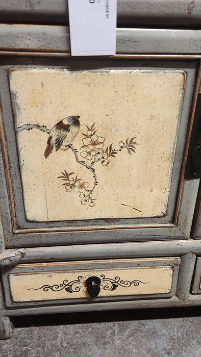 GRAY SMALL CHINESE CABINET