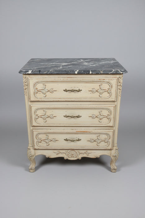 3 DRAWER PAINTED FRENCH ROCOCCO CHEST