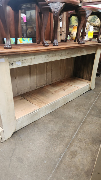 PAINTED COUNTRY MERCANTILE STYLE PINE COUNTER