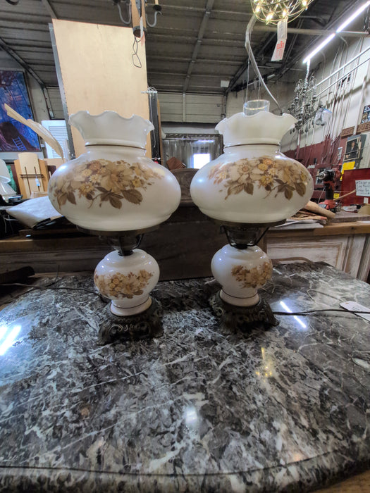 PAIR OF ELECTRIFIED GONE WITH THE WIND LAMPS