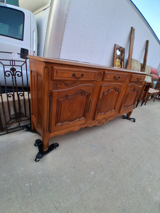LOUIS XV OAK SIDEBOARD