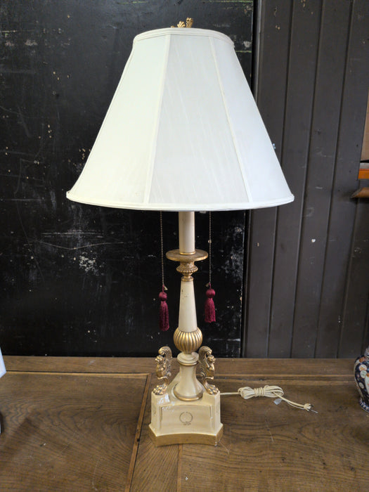 TALL LAMP WITH GRIFFINS