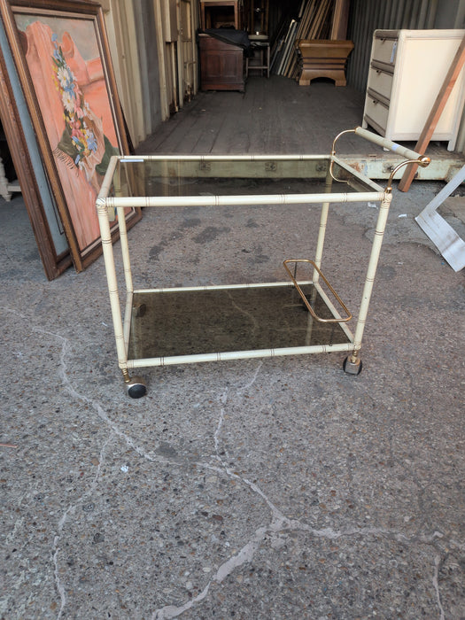 ECCRU BAR CART FAUX BAMBOO