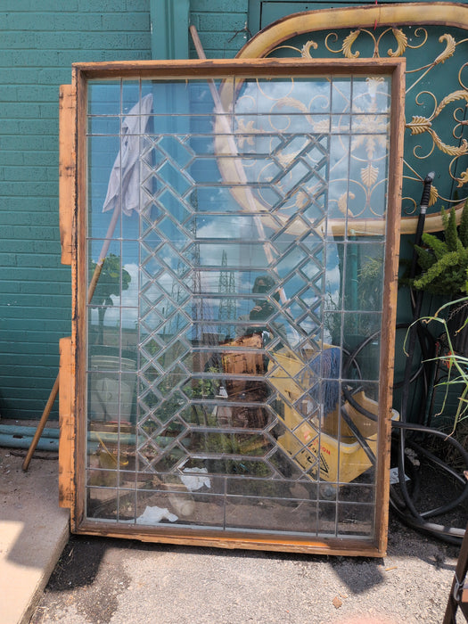 HUGE BEVELED GLASS WINDOW