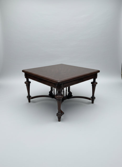 PARQUET TOP RECTANGULAR DINING TABLE