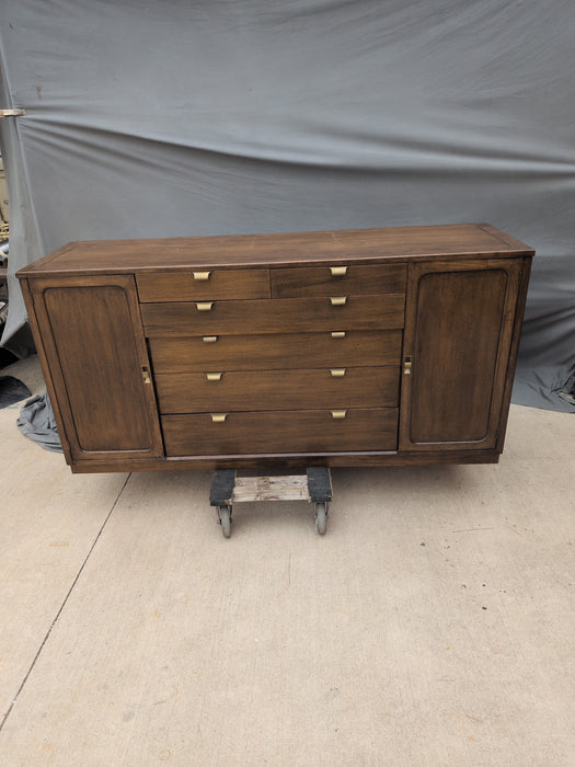 MIDCENTURY WALNUT SERVER WITH LONG DRAWER