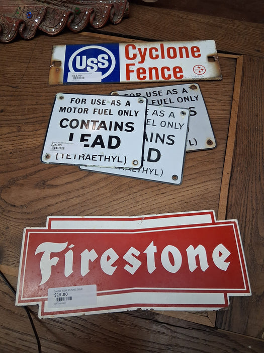 SMALL ADVERTISING SIGN