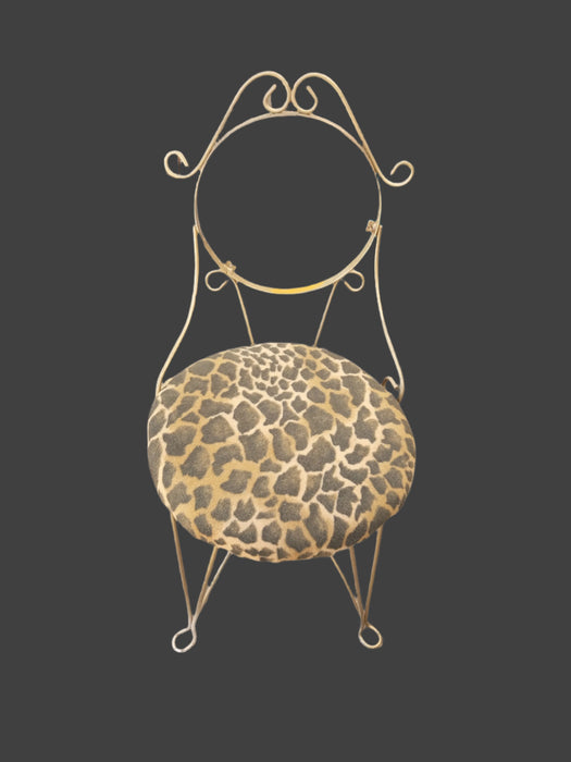 IRON VANITY CHAIR FRAME