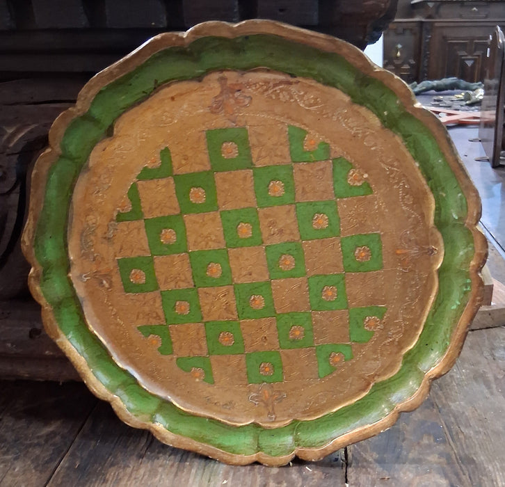 ROUND FLORENTINE TRAY