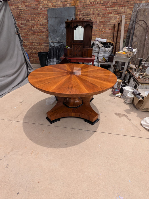 LARGE ROUND BIEDERMEIER STYLE TABLE