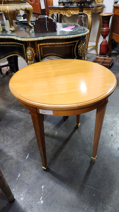 ROUND DIRECTOIRE TABLE WITH BRASS SABOT