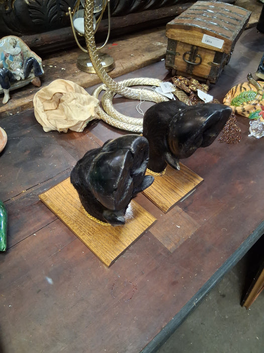 PAIR OF AFRICAN CLOVEN HOOFS