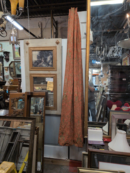 ORANGE FORTUNY STYLE DRAPE PANEL