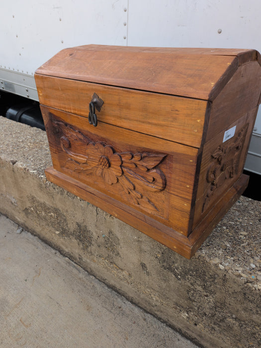 WOODEN TREASURE CHEST - NOT OLD