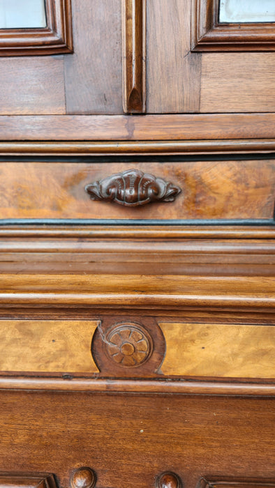 VICTORIAN 1870'S WALNUT CYLINDER ROLL DESK