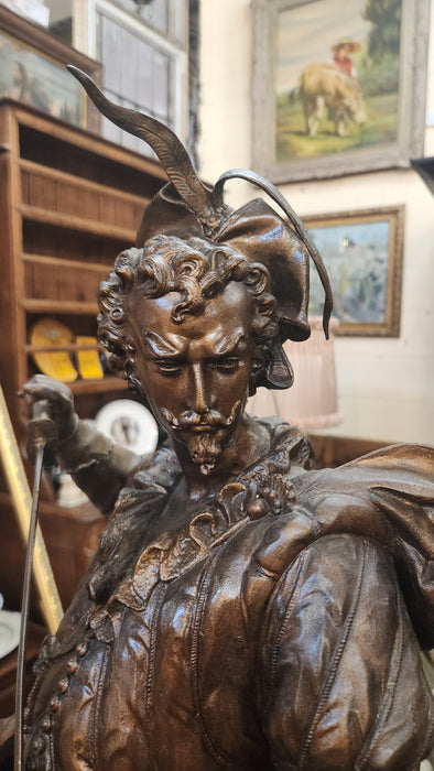 LARGE SPELTER STATUE