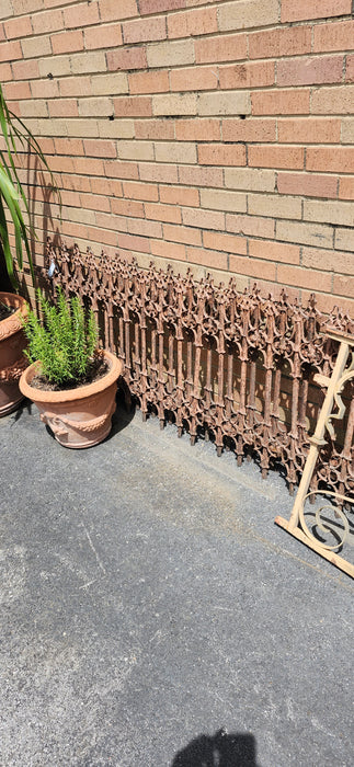 PAIR OF OLD IRON FENCE PANELS