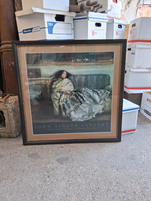LARGE MUSEUM PRINT OF NATIVE WOMAN BY JOHN SINGER S`ARGENT