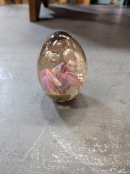 SMALL ASH GLASS EGG