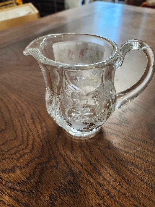 CRYSTAL CREAMER AND SUGAR