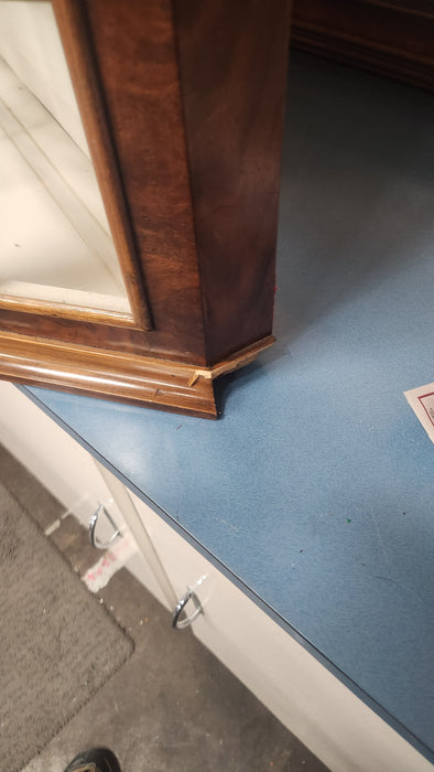 AS FOUND DARK DUTCH OAK WALL CABINET