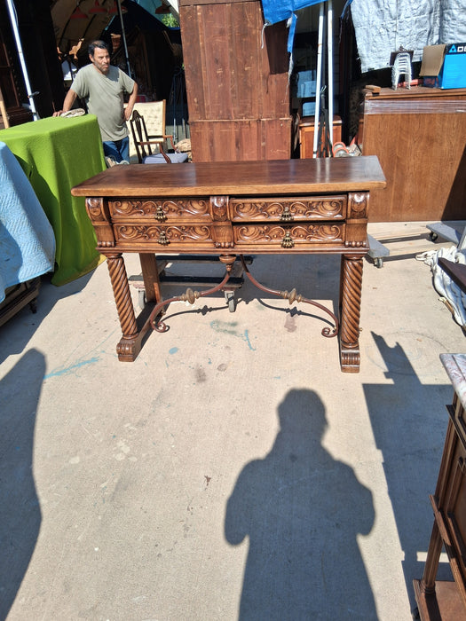 BARLEY TWIST SERVER WITH CORONA HANDLES