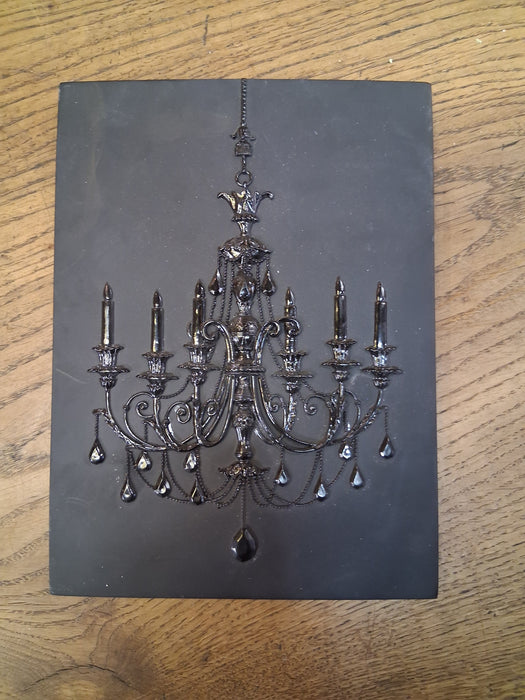 SMALL RESIN CHANDELIER PLAQUE