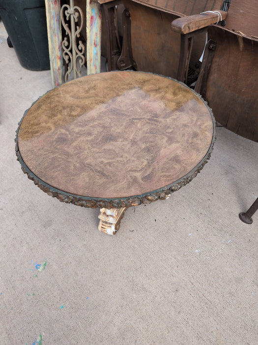 SMALL PEDESTAL TABLE - AS FOUND