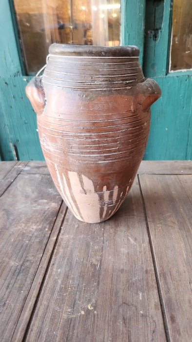 TERRA COTTA TRI COLOR VASE