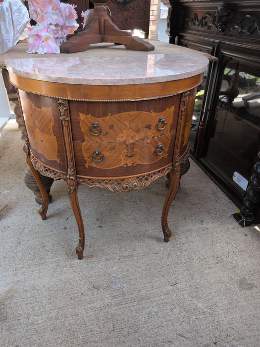 LOUIS XV SMALL DEMI LUNE CHEST OR CONSOLE