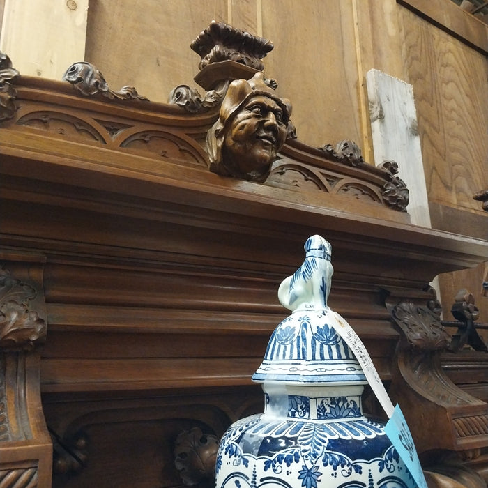 FRENCH GOTHIC MARBLE TOP SERVER