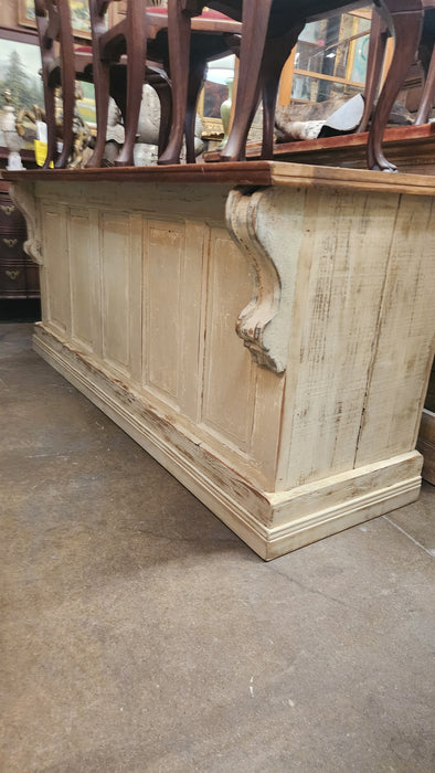 PAINTED COUNTRY MERCANTILE STYLE PINE COUNTER