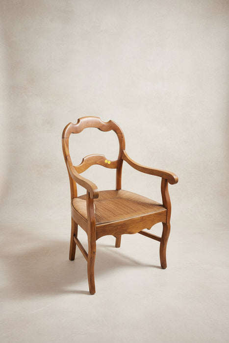RUSH SEAT ARM CHAIR
