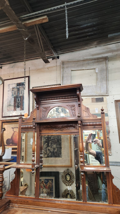 EDWARDIAN OVERMANTLE MIRROR