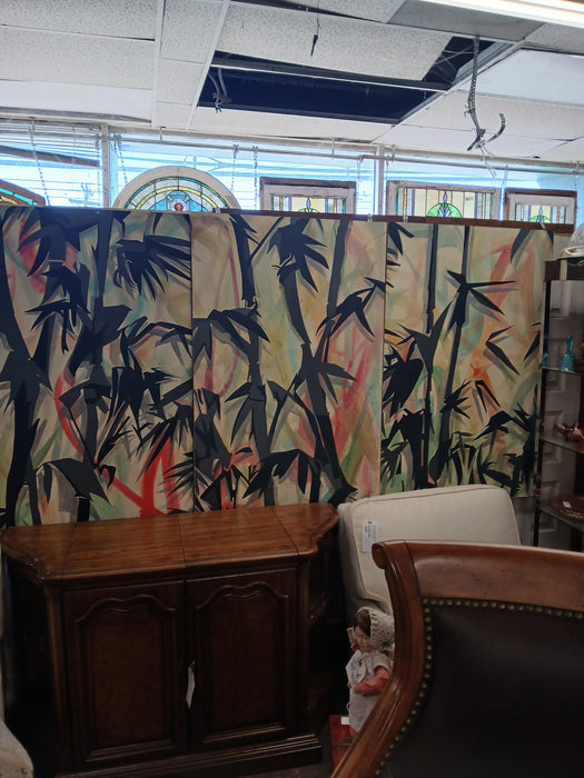 3 PANEL JUNGLE SCENE ON MDF BOARD-ONE PANEL AS FOUND