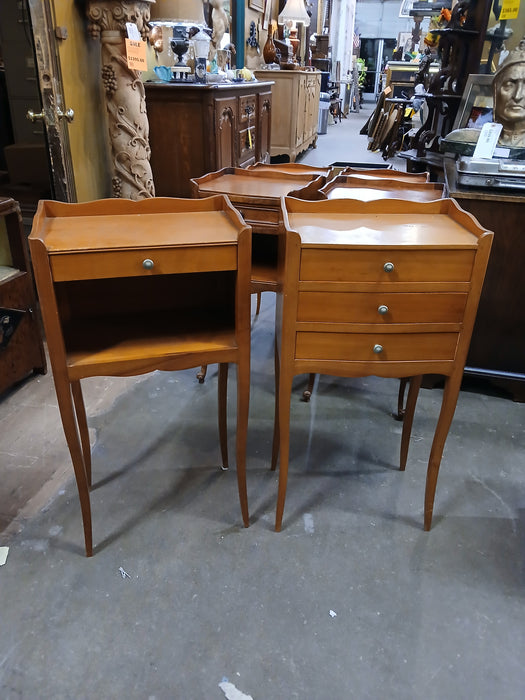 PAIR OF LOUIS XV CHERRY SIDE CABINETS