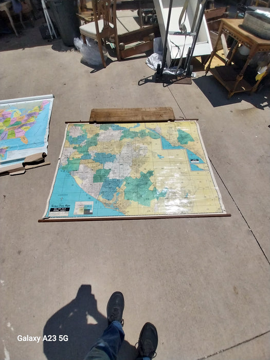 WALL MAP OF ORANGE COUNTY