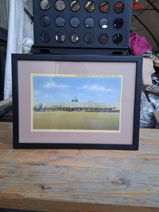 VINTAGE PRINT OF DALLAS LOVE FIELD AIRPORT