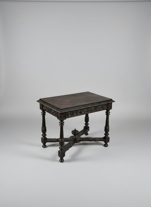 SMALL SINGLE DRAWER FRENCH OAK DESK