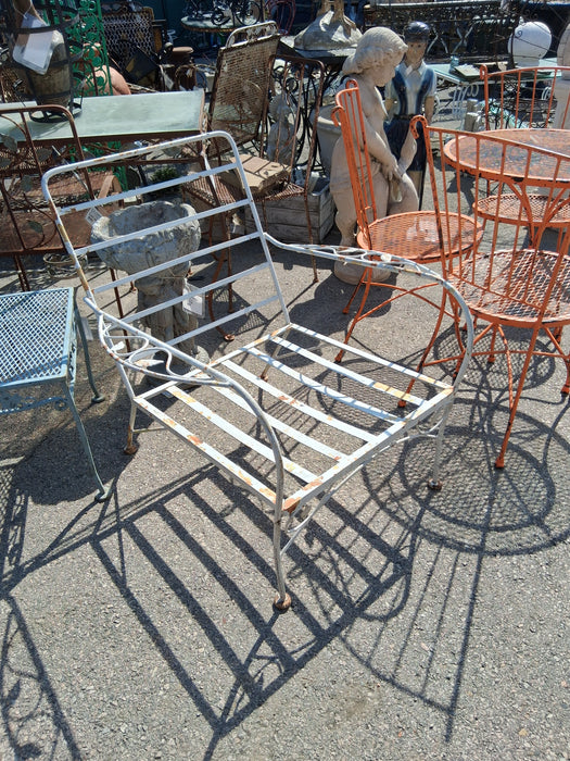 1960'S IRON ARM CHAIR FRAME