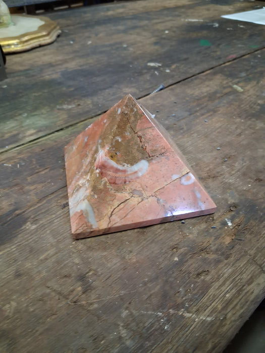 MARBLE PYRAMID PAPERWEIGHT