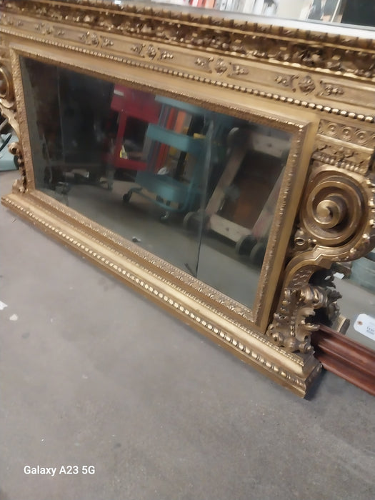 ITALIAN GILT CARVED HORIZONTAL MIRROR