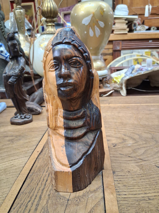 ETHIOPIAN CARVED WOMANS HEAD