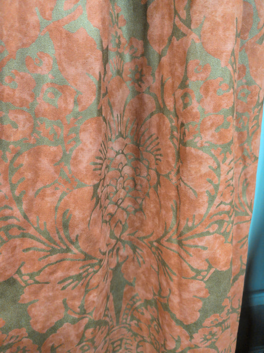 ORANGE FORTUNY STYLE DRAPE PANEL