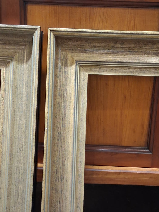 PAIR OF GILT RUBBED FLARED FRAMES