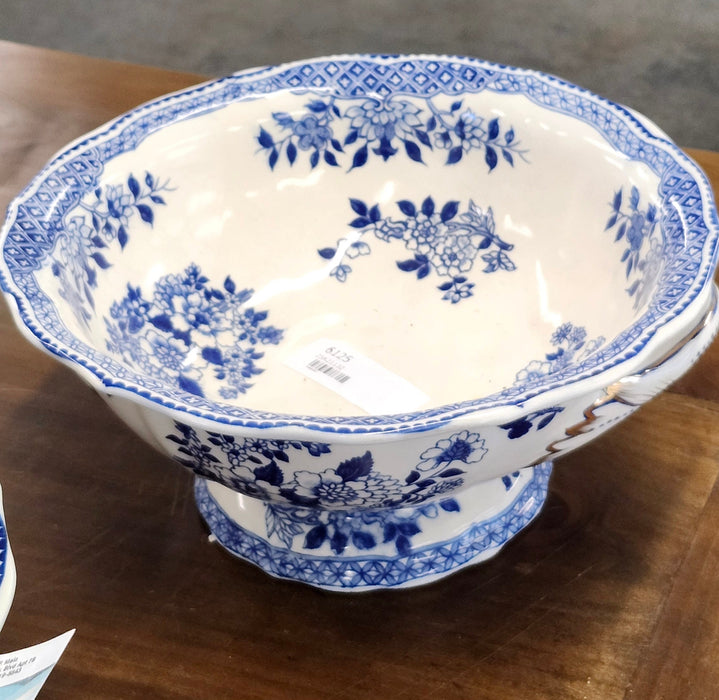 BLUE AND WHITE STAFFORDSHIRE BOWL 1 OF 6