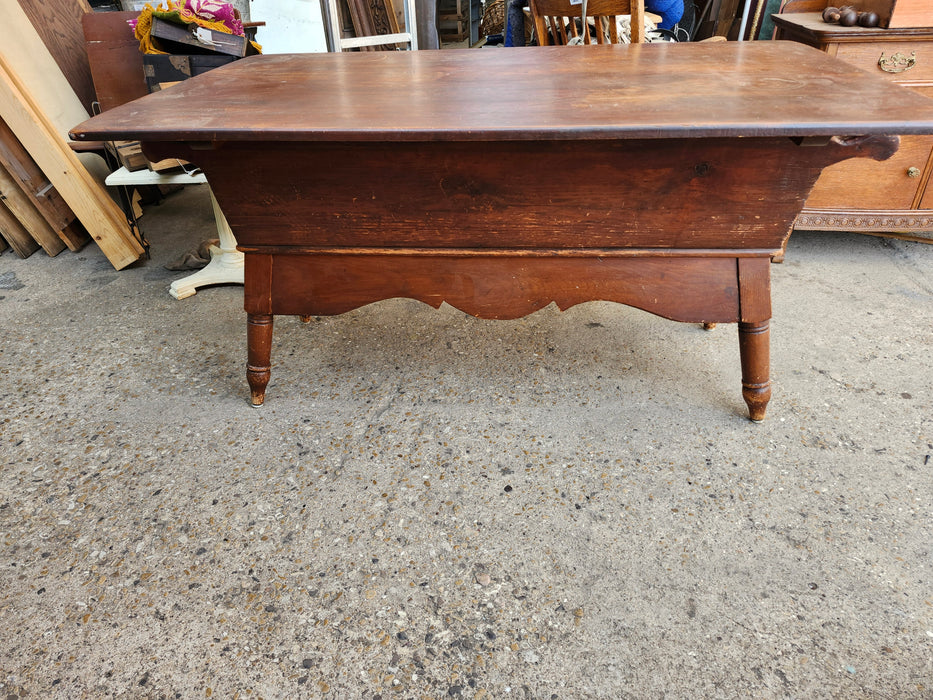 ANTIQUE 19TH CENTURY DOUGH BOWL TABLE
