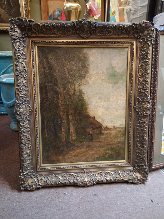 19TH CENTURY GILT FRAMED LANDSCAPE