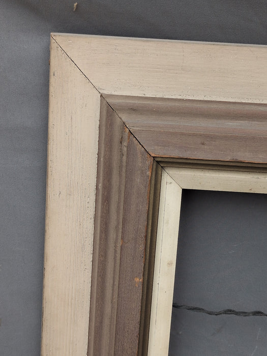 RUSTIC BROWN AND TAULE FRAME