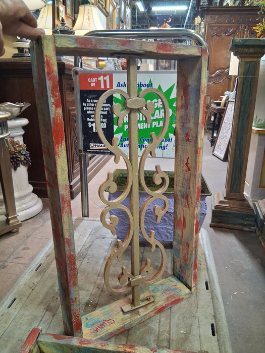 WOOD FRAMED IRON ELEMENT